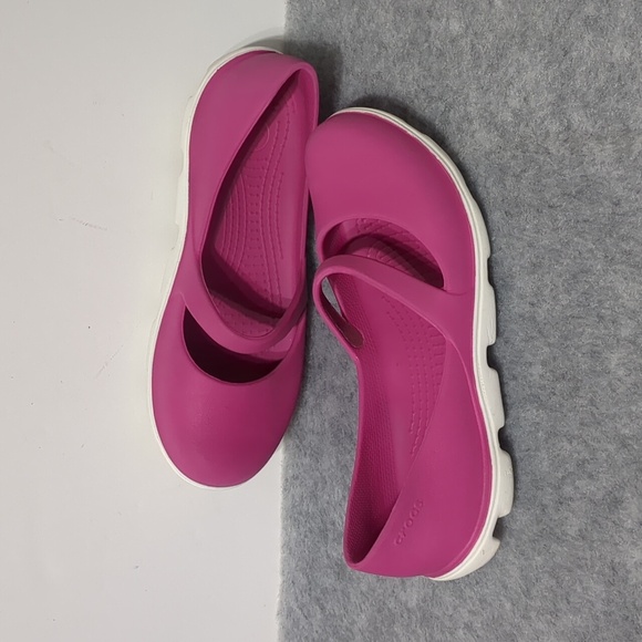 Women’s Crocs Duet Sport Mary Jane  Fuchsia Pink size 10 - Picture 4 of 6